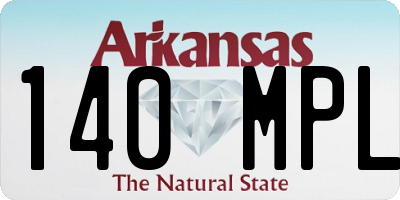 AR license plate 140MPL