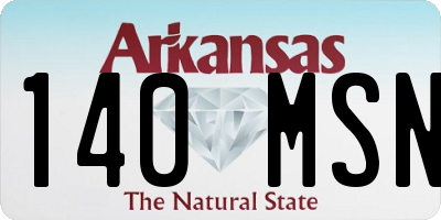 AR license plate 140MSN