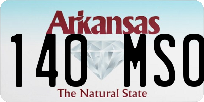 AR license plate 140MSO