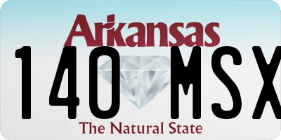 AR license plate 140MSX