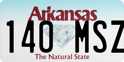 AR license plate 140MSZ