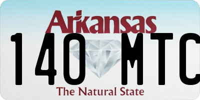 AR license plate 140MTC
