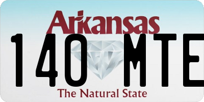 AR license plate 140MTE