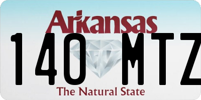 AR license plate 140MTZ