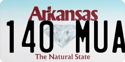 AR license plate 140MUA