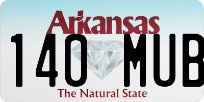 AR license plate 140MUB