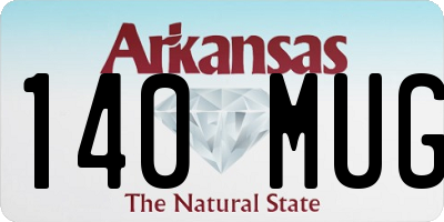 AR license plate 140MUG