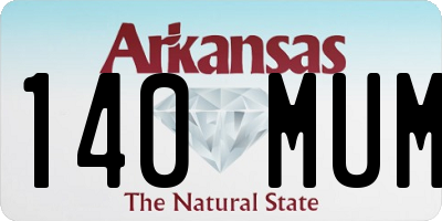 AR license plate 140MUM