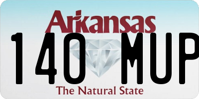AR license plate 140MUP