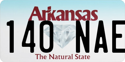 AR license plate 140NAE