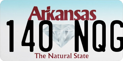 AR license plate 140NQG