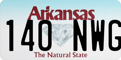 AR license plate 140NWG