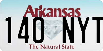 AR license plate 140NYT