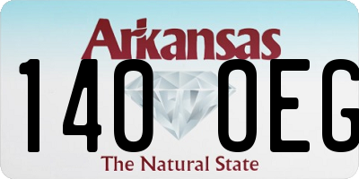 AR license plate 140OEG
