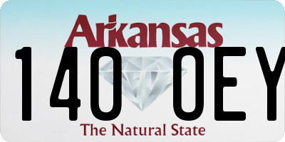 AR license plate 140OEY