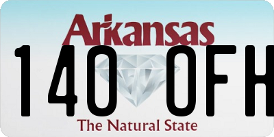 AR license plate 140OFH