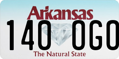 AR license plate 140OGO