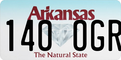 AR license plate 140OGR