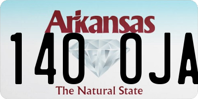 AR license plate 140OJA