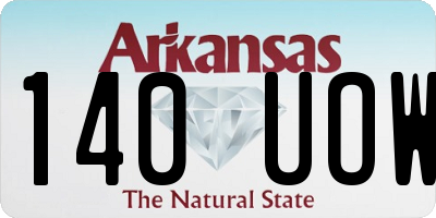 AR license plate 140UOW