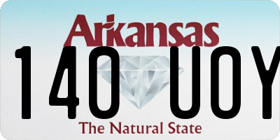 AR license plate 140UOY