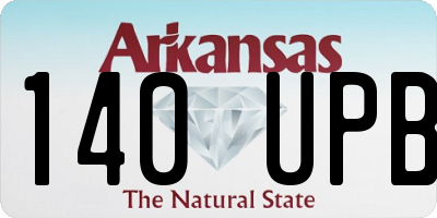 AR license plate 140UPB