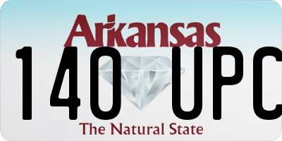 AR license plate 140UPC