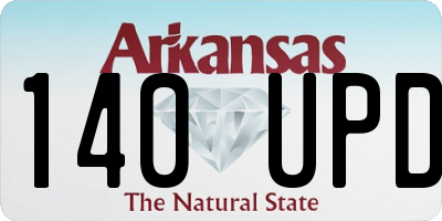AR license plate 140UPD