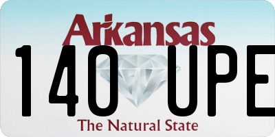 AR license plate 140UPE
