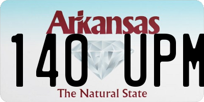 AR license plate 140UPM