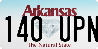 AR license plate 140UPN
