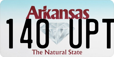 AR license plate 140UPT