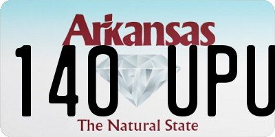 AR license plate 140UPU