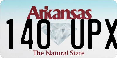 AR license plate 140UPX