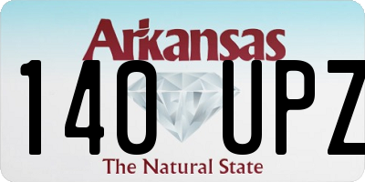 AR license plate 140UPZ