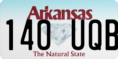 AR license plate 140UQB