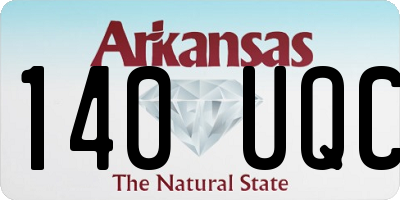 AR license plate 140UQC