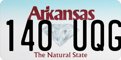 AR license plate 140UQG