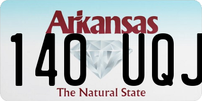 AR license plate 140UQJ