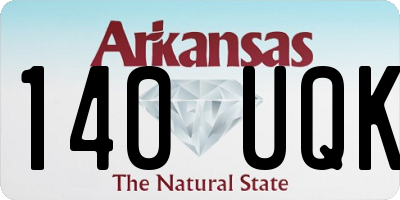 AR license plate 140UQK