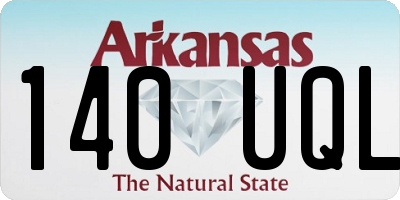 AR license plate 140UQL