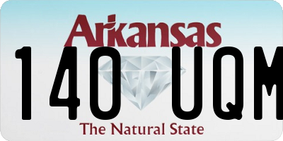 AR license plate 140UQM