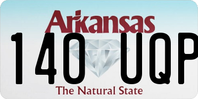 AR license plate 140UQP