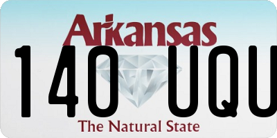 AR license plate 140UQU