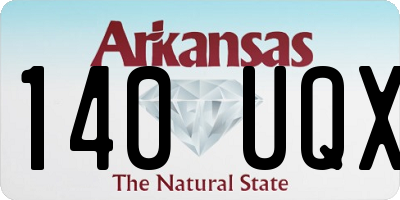 AR license plate 140UQX