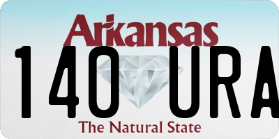 AR license plate 140URA
