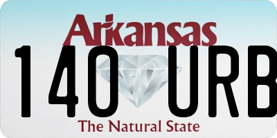 AR license plate 140URB