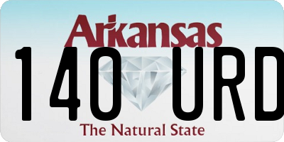 AR license plate 140URD