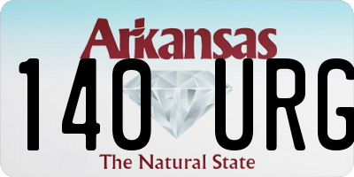 AR license plate 140URG