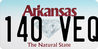 AR license plate 140VEQ